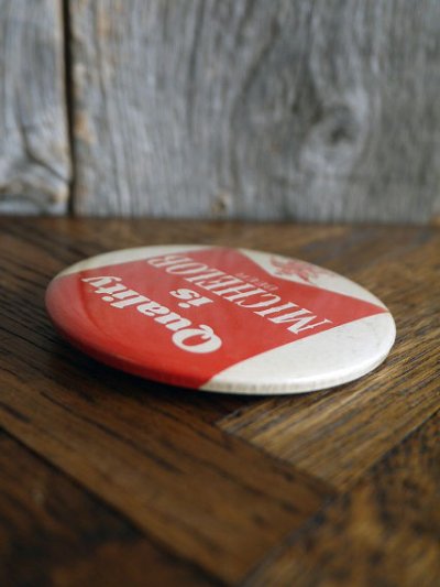 画像1: ビンテージ　MICHELOB　BEER　缶バッチ