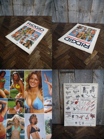 画像1: ビンテージ RIDGID カレンダー 1976