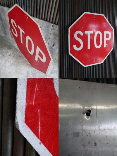 画像2: USA STOP ロードサイン