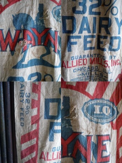 画像2: ビンテージ　WAYNE　FEED　BAG