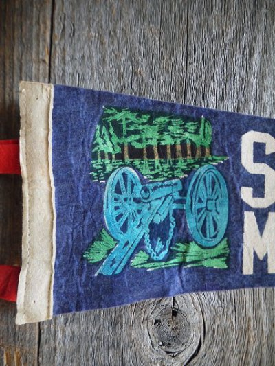 画像1: ビンテージ　SHILOH　NAT'L　MILITARY　PARK　ミニペナント