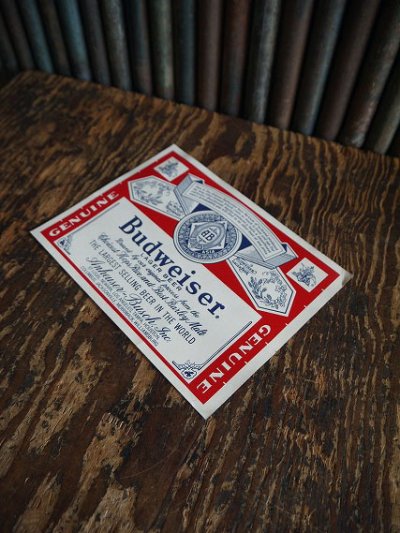 画像2: ビンテージ　BUDWEISER　大判ステッカー　