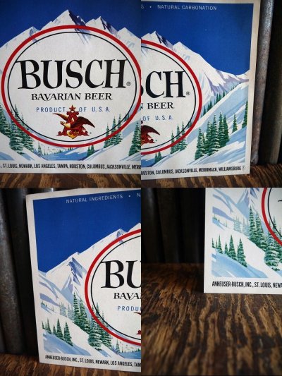 画像1: ビンテージ　BUSCH　大判ステッカー　
