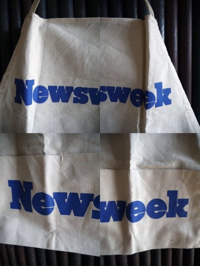 画像1: ビンテージ D.STOCK Newsweek エプロン