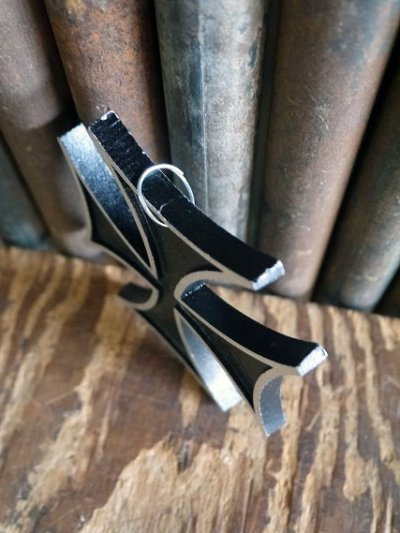 画像1: ビンテージ アイアンクロス ペンダントトップ B