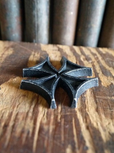 画像1: ビンテージ アイアンクロス ペンダントトップ A