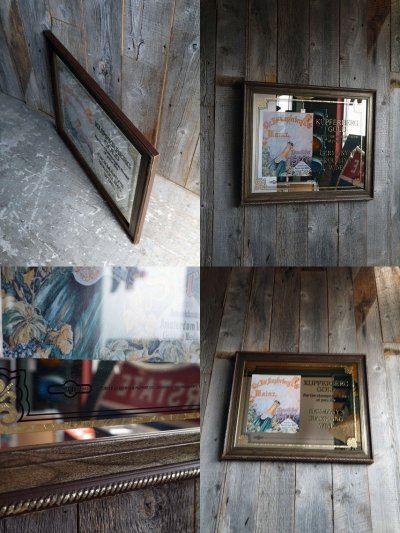 画像1: ビンテージ KUPFERBERG GOLD パブミラー