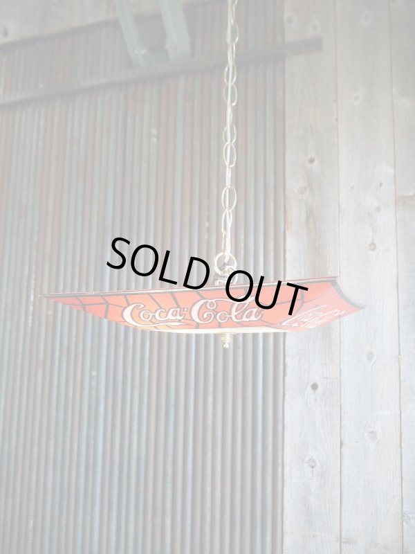 画像1: ビンテージ　Coca-Cola　吊り下げランプ (1)