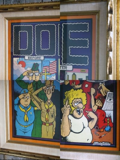 画像1: ビンテージ FREAK BROTHERS DOPE ポスター