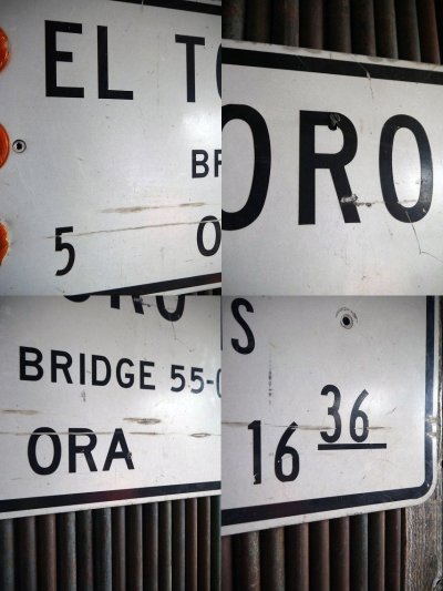 画像1: ビンテージ　EL　TORO　OH　大型ロードサイン