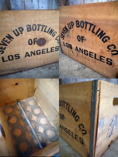 画像2: ビンテージ 7up ウッドボックス A