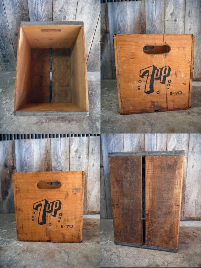 画像3: ビンテージ　７up　ウッドボックス　B