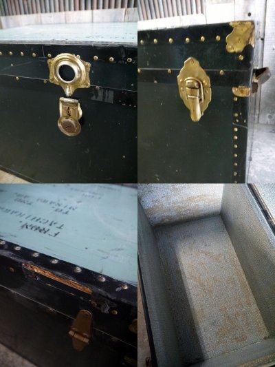 画像2: アンティーク US ミリタリー 大型トランクケース