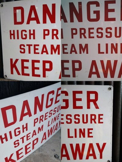 画像2: ビンテージ DANGER KEEP AWAY ホーローサイン