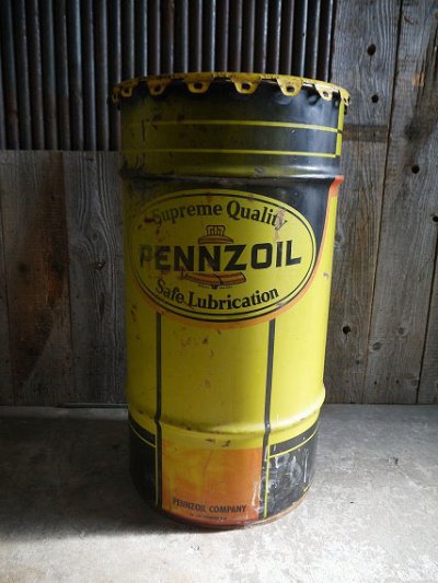 画像1: ビンテージ PENNZOIL OILドラム缶
