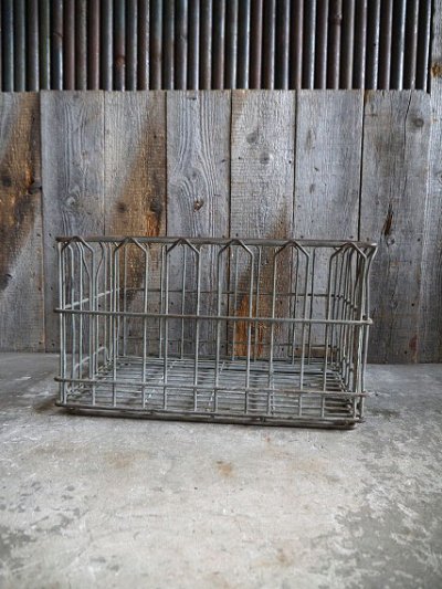 画像1: ビンテージ　USA　ワイヤーバスケット