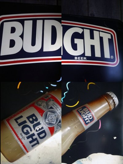 画像1: ビンテージ BUD LIGHT ライトサイン