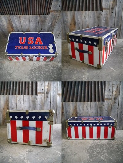 画像1: ビンテージ USA TEAM LOCKER トランクケース