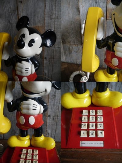 画像1: ビンテージ MICKEY MOUSE 電話機