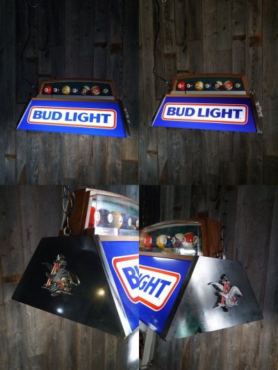 画像1: ビンテージ　BUD　LIGHT　プールランプ 