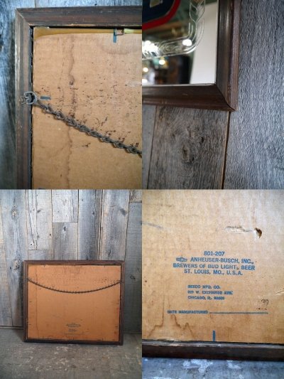 画像3: ビンテージ　BUD　LIGHT　パブミラー