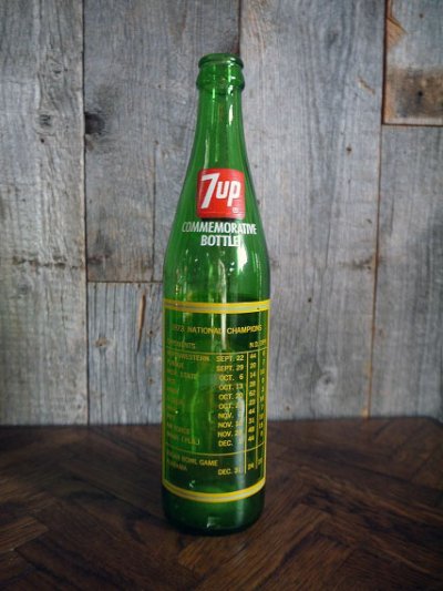 画像1: ビンテージ　７UP　×　NOTRE　DAME　ボトル瓶　