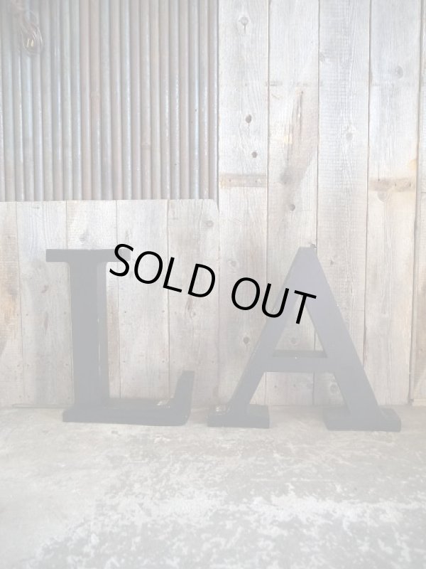 画像1: USA　L.A　メタルサイン (1)