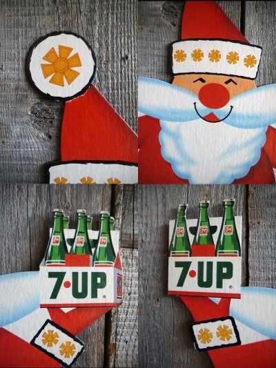 画像1: ビンテージ　7UP　ペーパーサイン
