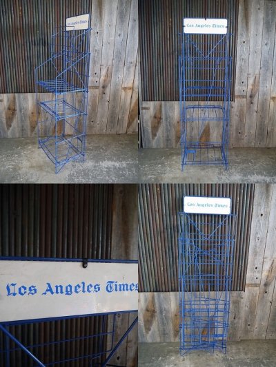 画像1: ビンテージ　Los　Angeles　Times　ディスプレイラック