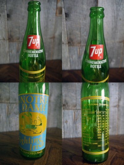 画像2: ビンテージ　７UP　×　NOTRE　DAME　ボトル瓶　