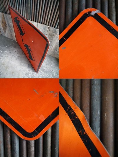 画像2: ビンテージ　CAUTION　ROAD　BUMPS　ロードサイン　B