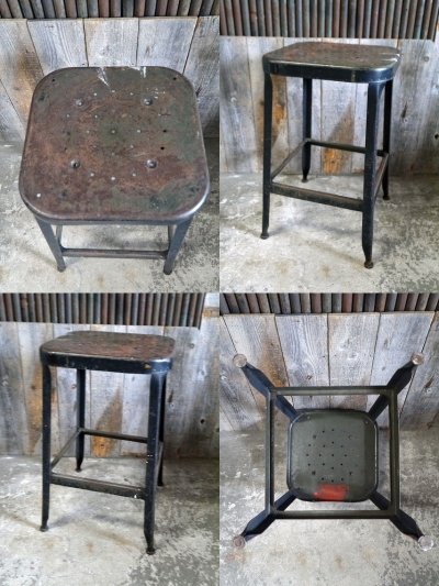 画像3: ビンテージ　LYON　メタルスツール