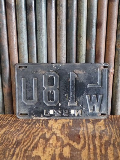 画像3: ビンテージ　N.J　1952(1954)　ナンバープレート　