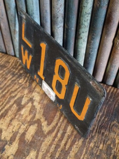 画像1: ビンテージ　N.J　1952(1954)　ナンバープレート　