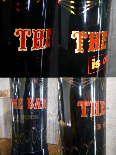 画像1: ビンテージ　BAR　is　Open　回転式ランプ