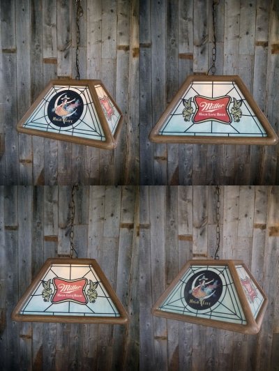 画像1: ビンテージ Miller HIGH LIFE BEER プールランプ