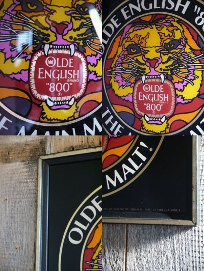 画像1: ビンテージ　OLDE　ENGLISH　800　パブミラー