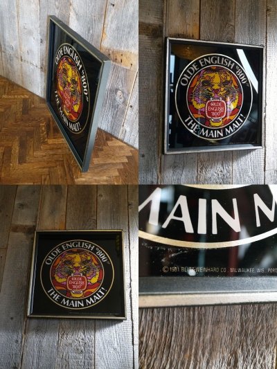 画像2: ビンテージ　OLDE　ENGLISH　800　パブミラー