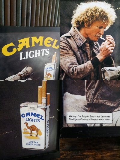 画像1: ビンテージ　CAMEL　LIGHT　両面看板