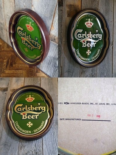 画像2: ビンテージ　Carlsberg　Beer　パブミラー　