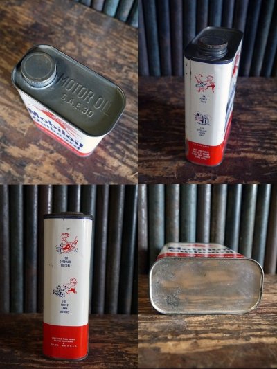画像3: ビンテージ　Mobil　oil　Outboard　OIL缶