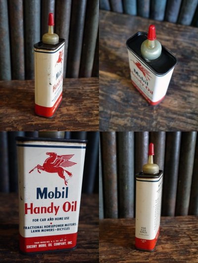 画像2: ビンテージ　MOBIL　Handy　ミニoil缶　