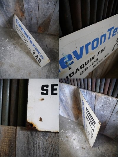 画像2: ビンテージ 　ChevronTexaco(TEXACO)　ホーローサイン　