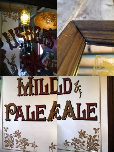 画像1: ビンテージ　USHER'S MILD PALE　ALE　パブミラー　
