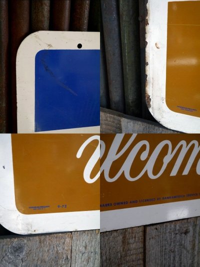 画像3: ビンテージ　BANKAMERICARD　両面看板