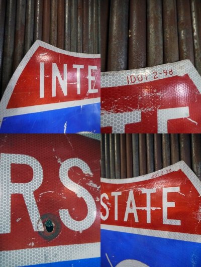 画像2: ビンテージ　INTERSTATE　90　大型ロードサイン