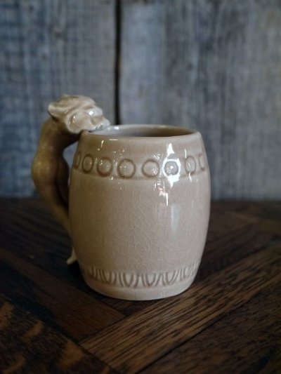 画像1: ビンテージ ピンナップガール ミニマグカップ (観賞用) A