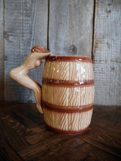 画像1: ビンテージ　ピンナップガール　大型マグカップ　(観賞用)　