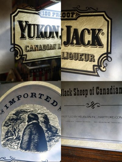 画像1: ビンテージ　YUKON　JACK　パブミラー