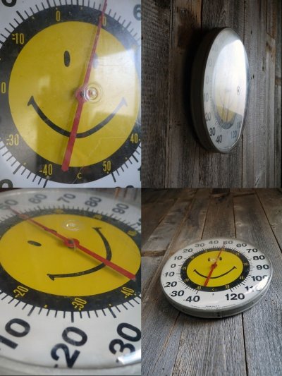 画像1: ビンテージ　SMILE　温度計